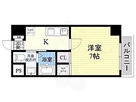 ラ・フォーレ喜連瓜破  ｜ 大阪府大阪市平野区瓜破西１丁目8番4号（賃貸マンション1K・5階・23.04㎡） その2