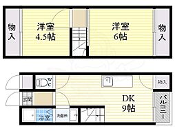 S.K.グリーンハイツ 2DKの間取図画像