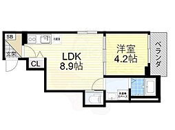 ウエストパーク 2階/-