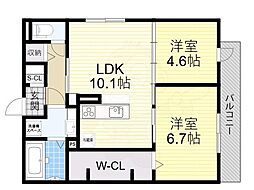 ボースウィングス竹渕東 2階/-