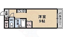 有馬パレス加美 ワンルームの間取図画像