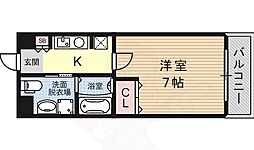 エクセルクマタ 1Kの間取図画像