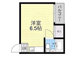グランメール平野 ワンルームの間取図画像