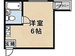 エルグリーン東住吉 ワンルームの間取図画像