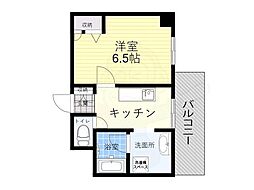 GROOVE平野 1Kの間取図画像