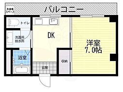 シンセイドルフ 1DKの間取図画像