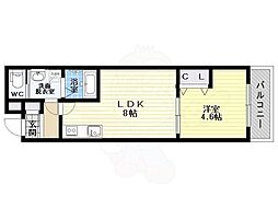 アッシュメゾン加美正覚寺5 1LDKの間取図画像