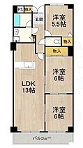 大阪府茨木市沢良宜西１丁目9番31号（賃貸マンション3LDK・4階・71.83㎡） その2