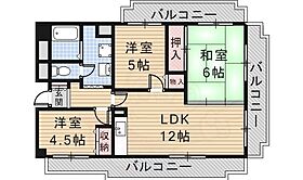 大阪府茨木市中穂積１丁目（賃貸マンション3LDK・5階・63.29㎡） その2