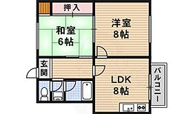 大阪府茨木市稲葉町（賃貸アパート2LDK・2階・51.00㎡） その2