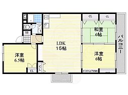 大阪モノレール本線 南茨木駅 徒歩3分の賃貸マンション 11階3LDKの間取り