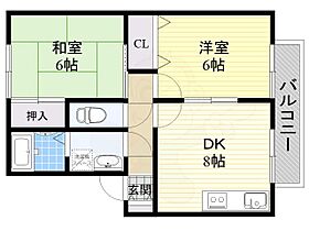 大阪府摂津市桜町１丁目（賃貸アパート2LDK・2階・50.32㎡） その2