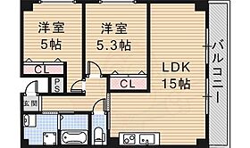 大阪府茨木市片桐町（賃貸マンション2LDK・5階・57.10㎡） その2