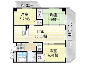 大阪府茨木市真砂２丁目6番5号（賃貸マンション3LDK・5階・70.16㎡） その2