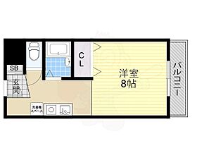 大阪府箕面市小野原東１丁目1番55号（賃貸マンション1R・3階・24.37㎡） その2