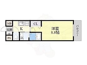 大阪府箕面市彩都粟生南２丁目12番69号（賃貸マンション1K・3階・28.00㎡） その2