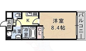 大阪府茨木市沢良宜西１丁目（賃貸マンション1K・4階・26.93㎡） その2