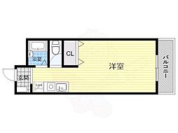 メゾンラフィーネ ワンルームの間取図画像