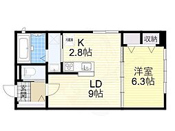 FIORE 1LDKの間取図画像