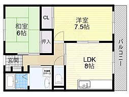 間取図画像 2LDK