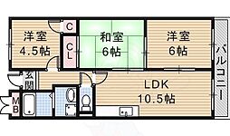 パールマンション 3LDKの間取図画像
