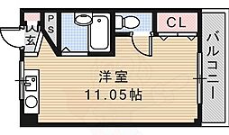 総持寺駅前グリーンハイツ ワンルームの間取図画像