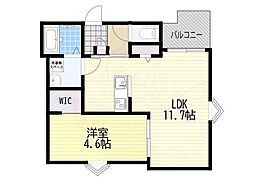 REGALESTセレブ千里丘 1LDKの間取図画像