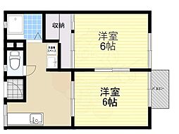 田村ハイツ1 2階/-