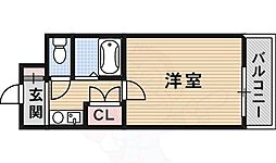 ピュアメゾン 1Kの間取図画像