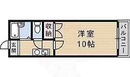 宮元七番館 1Kの間取図画像