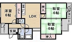 マンション・アメニティパート2 3LDKの間取図画像