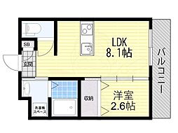 リアコート千里丘1 SOUTH 1階/-