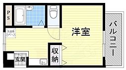 メゾン・アエロスタ ワンルームの間取図画像