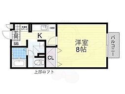 サンハイツ 1Kの間取図画像