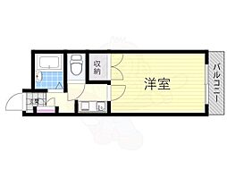 宮元七番館 1Kの間取図画像