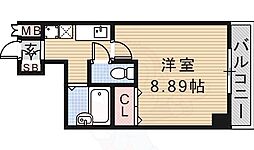 アクティス・センリ 1Kの間取図画像