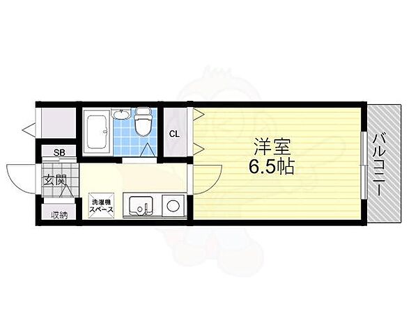 エレガント甲子園 ｜兵庫県西宮市甲子園口２丁目(賃貸マンション1K・3階・21.00㎡)の写真 その2