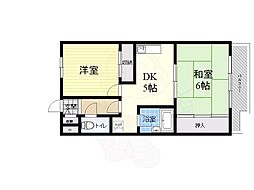 フローレンス西宮1 2DKの間取図画像