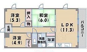 瑠璃甲東園弐番館  ｜ 兵庫県西宮市甲東園３丁目1番19号（賃貸マンション3LDK・2階・59.00㎡） その2