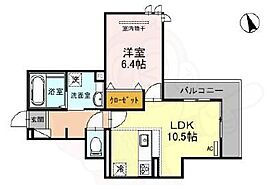 ヴィクトワール 庄  ｜ 兵庫県西宮市上甲子園４丁目7番1号（賃貸アパート1LDK・2階・42.47㎡） その2