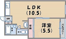 恒風園マンション  ｜ 兵庫県西宮市上甲子園４丁目14番13号（賃貸マンション1LDK・2階・43.00㎡） その2