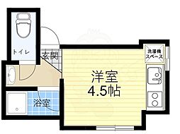 フレンド仁川 ワンルームの間取図画像