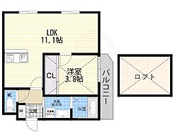間取図画像 1LDK