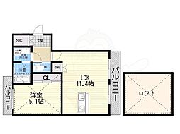 間取図画像 1LDK