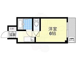 ロイヤルプラザ 1Kの間取図画像