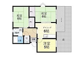 株元マンション 3DKの間取図画像