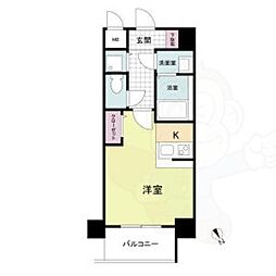 URBANGREEN甲子園 ワンルームの間取図画像