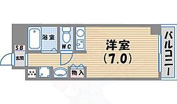 レジーナ西宮北口1 1Kの間取図画像
