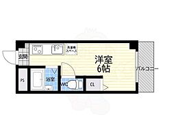 ガーデンズサイド西宮北口 ワンルームの間取図画像
