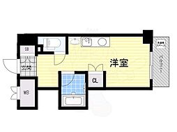 グロース西宮北口 ワンルームの間取図画像